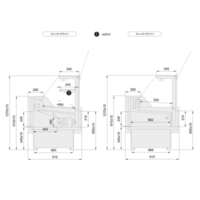 Vitrna frigorifica Oris Lift 0.9 - Frigosztufi